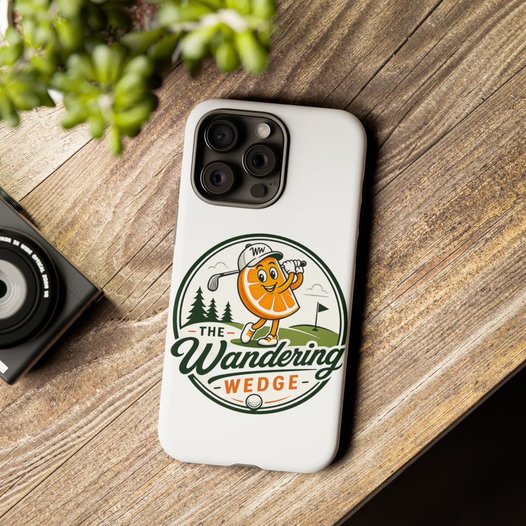 Phone Case — 'The Wandering Wedge' Golf Orange Mascot Protective Cover